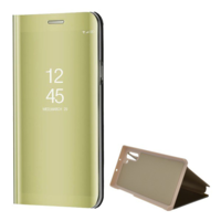 gigapack Tok álló (aktív FLIP, oldalra nyíló, asztali tartó funkció, tükrös felület, Mirror View Case) ARANY [Samsung Galaxy Note 10 (SM-N970F)] (5996457901975)