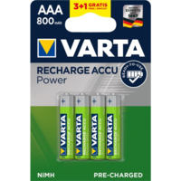 Varta Varta Ready to Use AAA Ni-Mh 800 mAh ceruza akku 3+1db (56703101494) (Varta 56703101494)