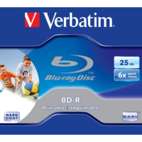 Verbatim Verbatim BD-R 25GB 6x Blu-Ray írható lemez nyomtatható BRV-6N (43712) (BRV-6N)