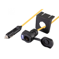 SAL SAL SA 144 Autós töltő/hosszabbító, USB+12V, 3.6m Fekete/Sárga (SA 144)