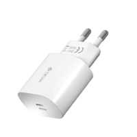 DEVIA Devia Töltő szett USB-C adapter Type-C kábellel 25W fehér (128001)