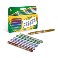 Crayola Crayola: Metálfényű filctoll készlet - 6 db-os (58-8828) (58-8828)