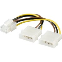 Akyga Power cable 2xMolex/PCI-Express-6pin Akyga AK-CA-13 15cm (AK-CA-13)