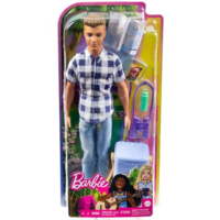 Mattel Mattel Barbie Kempingező Ken baba kiegészítőkkel kockás ingben (HHR66) (HHR66)