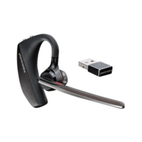 Poly POLY VOYAGER 5200 UC Headset Vezeték nélküli Fülre akasztható Iroda/telefonos ügyfélközpont Bluetooth Fekete (206110-101)