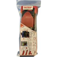 FASTECH® Tépőzár szalag visszahajlítható zárással, 810 mm x 50 mm, fekete/piros, Fastech 906-810 (906-810-Bag)