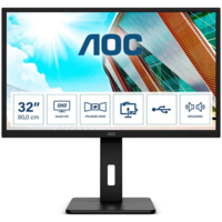 AOC AOC Q32P2CA számítógép monitor 80 cm (31.5") 2560 x 1440 pixelek 2K Ultra HD LED Fekete (Q32P2CA)