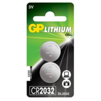 GP GP 3V CR Lithium elem CR-2032 (2db/csomag) (GPCR2032-BL2) (GPCR2032-BL2)