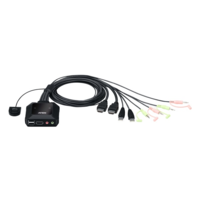 ATEN ATEN KVM Switch USB HDMI 4K 3,5mm, 2 port - CS22H (CS22H-AT)