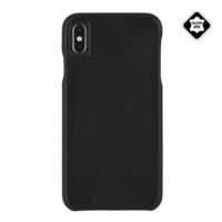 Case-Mate CASE-MATE BARELY THERE műanyag telefonvédő (ultravékony, valódi bőr hátlap) FEKETE [Apple iPhone XS Max 6.5] (CM037858)