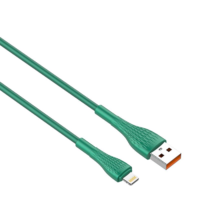 LDNIO LDNIO LS672 USB-A - Lightning kábel 30W, 2m zöld (5905316144729) (5905316144729)