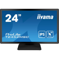 Iiyama iiyama ProLite T2452MSC-B1 számítógép monitor 60,5 cm (23.8") 1920 x 1080 pixelek Full HD LCD Érintőképernyő Többfelhasználós Fekete (T2452MSC-B1)