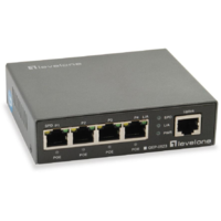 Level One LevelOne GEP-0523 hálózati kapcsoló Gigabit Ethernet (10/100/1000) Ethernet-áramellátás (PoE) támogatása Fekete (GEP-0523)