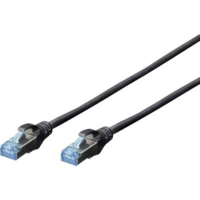 Digitus RJ45-ös patch kábel, hálózati LAN kábel CAT 5e SF/UTP (1x RJ45 dugó - 1x RJ45 dugó) 5 m Fekete 972146 (DK-1531-050/BL)