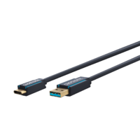 Clicktronic Clicktronic 45125 USB-C apa - USB-A apa 3.2 Gen1 Adat és töltő kábel 2m - Szürke (45125)
