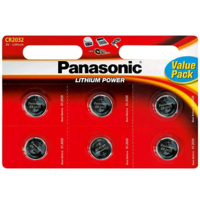 Panasonic Panasonic 3V Lítium gombelem 6db-os (CR2032L/6BP) (CR2032L/6BP)