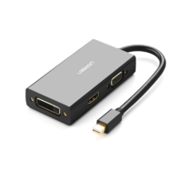 UGREEN UGREEN mini DisplayPort - HDMI + VGA + DVI fekete (20418) (20418)