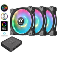 Thermaltake Thermaltake Riing Duo 14 RGB Radiator Fan TT Premium Edition (3-Fan Pack) rendszerhűtő ventilátor (CL-F078-PL14SW-A)