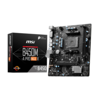 MSI MSI B450M-A PRO MAX II alaplap AMD B450 AM4 foglalat Micro ATX (B450M-A PRO MAX II)