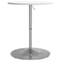vidaXL fehér szerelt fa és krómozott acél bárasztal 60 x 60 x 90 cm (4007194)