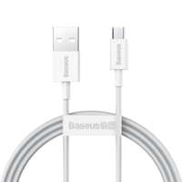 Baseus Baseus Superior sorozatú USB-Micro USB kábel, 2A, 1m, fehér (CAMYS-02) (CAMYS-02)