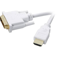 SpeaKa Professional SpeaKa Professional DVI / HDMI Csatlakozókábel [1x DVI dugó, 18+1 pólusú - 1x HDMI dugó] 2.00 m Fehér (SP-7870336)