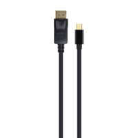 Gembird Gembird Mini DisplayPort - DisplayPort kábel 1.8m fekete (CCP-mDP2-6) (CCP-mDP2-6)