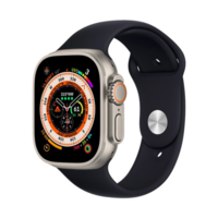 Fusion Fusion Apple Watch S4/S5/S6/S7/S8/S9/SE/Ultra Szilikon Szíj 42/44/45/49mm - Fekete (FUS-BSI-AW42-BK)