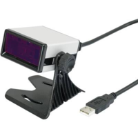 Renkforce Renkforce FS5020E USB-Kit Vonalkód olvasó Vezetékes 1D Lézer Ezüst, Fekete Asztali szkenner USB (FS5020E)
