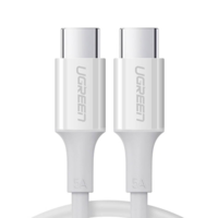 Ugreen Ugreen US300 USB-C apa - USB-C apa 2.0 Adat és töltő kábel - Fehér (2m) (60552)