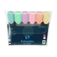 Schneider Schneider Job Pastel 1-5mm Szövegkiemelő készlet - Pasztell színek (6db) (115097)