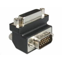 DeLock Delock 65425 DVI 24+5 pin female > VGA 15 pin male 90° hajlított adapter (65425)