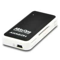Axagon Axagon USB2.0 5 foglalatú külső kártyaolvasó fekete-fehér (CRE-X1) (CRE-X1)