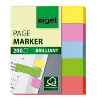 Sigel Sigel Brilliant Mini 12x50 mm Jelölőcímke 5x40 lap - Vegyes szín (HN625)