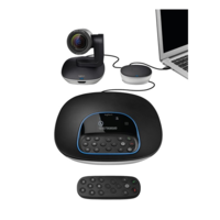 LOGITECH LOGITECH Webkamera - Group 1080p Mikrofonos Kihangosító Hub Távirányító Fali/Asztali Rögzítő (960-001057)