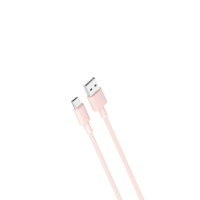 XO XO NBP156 USB Type-A apa - Micro USB Type-B apa Adat és töltő kábel - Rózsaszín (1m) (NBP156)