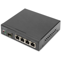 Digitus DIGITUS Switch 4Port Gigabit 1SFP Uplinks schwarz (DN-80120)