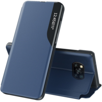 Wooze Samsung Galaxy S7 Edge SM-G935, Oldalra nyíló tok, stand, hívás mutatóval, Wooze FashionBook, kék (97351)