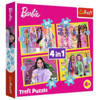 Trefl Trefl: Barbie világa 4 az 1-ben puzzle - 35, 48, 54, 70 darabos (234677/34626) (34626)