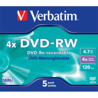 Verbatim Verbatim DVD-RW Matt Silver 4x 4,7 GB 1 dB (43284)
