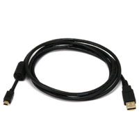 Egyéb USB 2.0 Mini 5Pin kábel 5.0m - Fekete (50769)