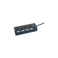Schwaiger Schwaiger USB Hub 4-fach 2.0A Buchse Passiv schwarz (UH4013)