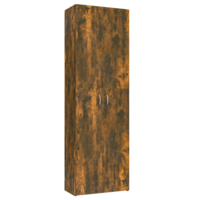 vidaXL füstös tölgyszínű szerelt fa irodaszekrény 60 x 32 x 190 cm (815279)