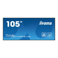 Iiyama iiyama LH10551UWS-B1AG tartalomszolgáltató (signage) kijelző Laposképernyős digitális reklámtábla 2,66 M (104.7") LED 500 cd/m² UltraWide Full HD Fekete 24/7 (LH10551UWS-B1AG)