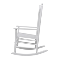 vidaXL fehér fa hintaszék ívelt ülőfelülettel (40858)
