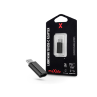 Maxlife Maxlife Lightning - USB Type-C adapter - Maxlife Lightning To USB-C Adapter - 2A - fekete (TF-0127)