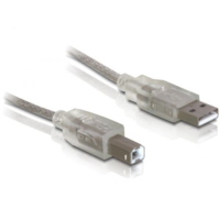 DeLock DeLock DL82057 Cable USB 2.0 Type A(male) - Type B(male) 0.5m ezüst (DL82057)