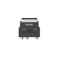 HAMA Hama 00205268 video átalakító kábel S-VHS 3 x RCA + SCART (21-pin) Fekete (205268)