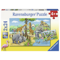 Ravensburger Ravensburger Üdvözöljük az állatkertben 2 az 1-ben puzzle (7806)