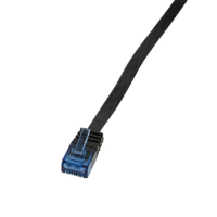 LogiLink LogiLink CP0134B U/UTP/Telefon lapos patch kábel Cat.5e 1m fekete (CP0134B)